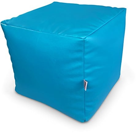 Natalia Spzoo Sitzwürfel aus Kunstleder zum sitzen Spielen usw. super leicht (Blau)