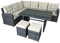 Garten Lounge Set La Palma in grau Sitzecke aus Polyrattan Sitzgruppe