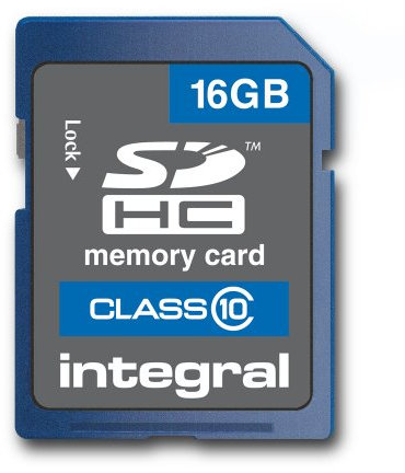 Integral 16GB SDHC Class 10 Memory Card