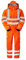 Pulsarail Foul Weather Coverall, XL, Hi-Viz Orange