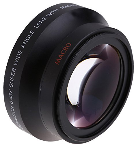Andoer 67mm Digital High Definition 0.43×SuPer Wide Angle Lens With Macro Japan Optics for Canon Rebel T5i T4i T3i 18-135mm 17-85mm and Nikon 18-105 70-300VR