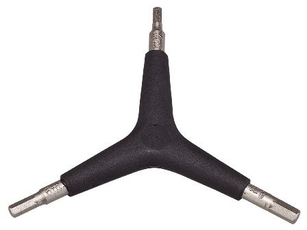 BBB ThreeStar Clé mâle à si x pans en Y Noir/Argent