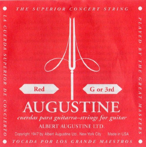 Augustine Klassikgitarren Saiten Classic - Red Label mittlere Spannung G3 normal .040”/1,01mm