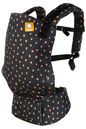 Tula Standard Ginger Dots Ergonomische Babytrage für Babys von 7 bis 20,4 kg oder ab 3,2 kg mit Babykissen
