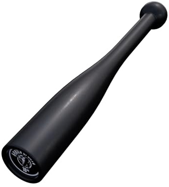 GORILLA SPORTS® Indian Clubbell 2–20 kg, einzeln oder im Set, aus Stahl | Schwarze Schwungkeule mit abgeflachtem Boden und eingeprägtem Gewicht, 38–73 cm lang; Indian Clubs, Turnkeule, Schwung-Keule