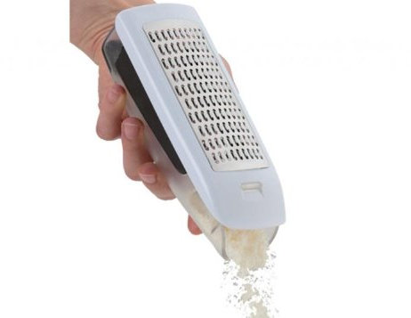 grattugia formaggio acciaio inox con contenitore 16cm eva collection