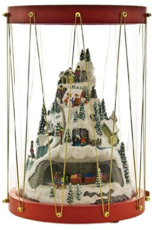 Musicbox Kingdom 53057 Spieluhr Trommel mit beweglichem Zug, spielt 8 Verschiedene Melodien