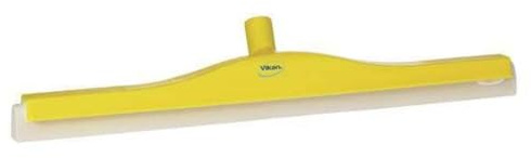 Vikan - Hygiene Klassischer Bodenabzieher - Mit festem Hals - Weiße Kassette - 600mm - Gelb