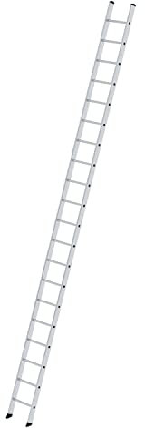 Anlegeleiter 20 Sprossen, Aluminium Arbeitshรถhe 6,90 m / Leiterlรคnge 5,86 m