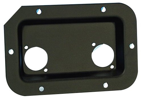 Adam Hall 8708BLK Einbauplatte 2xUni-XLR