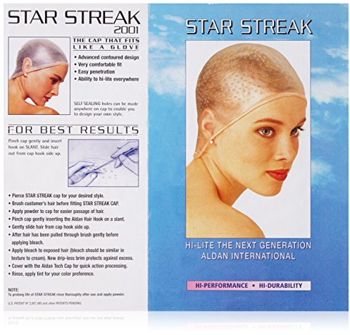 Efalock Professional Star Streak Strähnenhaube, Größe L, weiß, 1er Pack, (1x 1 Stück)