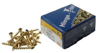 TiteRange TFHTB4540 4.5 x 40mm Pozi CSK Hinge Screw - Brass