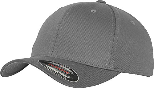 Flexfit Unisex 6277-Flexfit Wooly Combed Flexfit Wooly Combed, grey, Youth