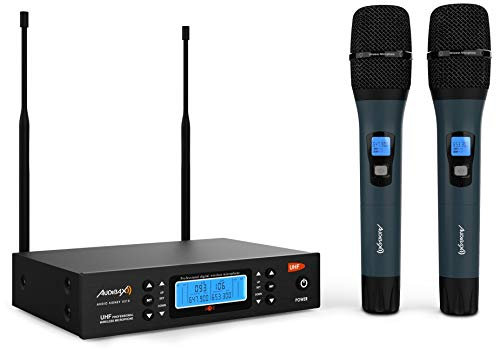 Audibax Sidney U310 Doble Micro Mano UHF con Frecuencia Seleccionable