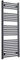 600mm Wide Black Heated Towel Rail Radiator Flat Ladder for Stylish Bathroom (600 x 1400 mm)