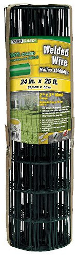 YARDGARD 308350b 5,1 cm par 7,6 cm en Maille, 0,6 m par 7,6 m Calibre 16 Junior Rouleau de revêtement en PVC soudé Grillage (Vert foncé)