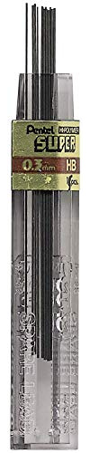 Pentel 300-HB Druckbleistift-Mine HI-POLYMER SUPER, Härtegrad: HB