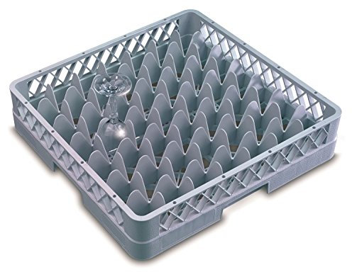 Genware Nev-gr49–2 Verre Rack, 49 Comp avec 2 rallonges