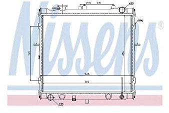 Nissens North America,Inc Radiator - 66642