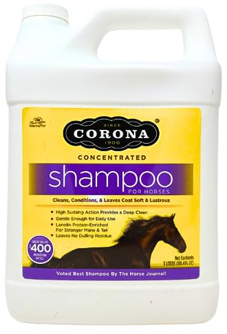 Corona Concentrated Horse Shampoo Deep Cleaning for Coat, Mane & Tail, 3L