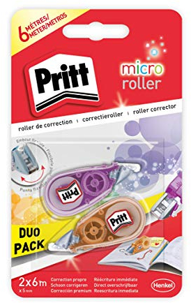 Pritt PRKM2 Korrekturrolle Packung mit 2 Rollen.