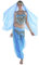 Seawhisper 1001 Nacht Kostüm Damen Kostüme Jasmin Jeannie Orient Prinzessin Bauchtänzerin Haremsdame Faschingskostüme Fasching