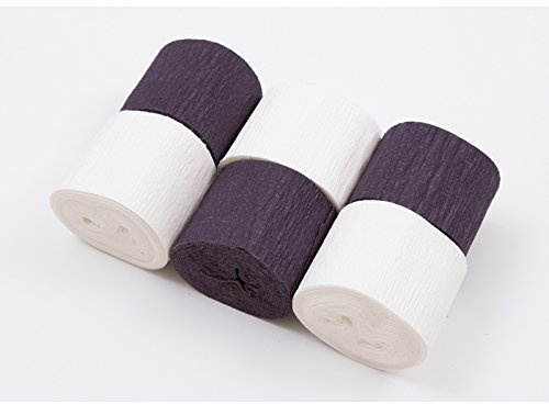 Everflag Krepp-Set Schwarz-Weiß (6 Rollen)
