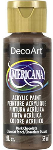 DecoArt Americana Acrylic Multi-Purpose Paint, Dark Chocolate,Brown,59 ml (Pack of 1)
