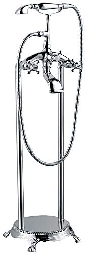 Nostalgie Retro Wannen Stand Armatur Badewanne Freistehend Sanglingo Chrom