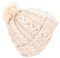 GURU SHOP Beanie Mütze, Bommelmütze aus Nepal, Wollmütze, Schurwolle - Naturweiß, Herren/Damen