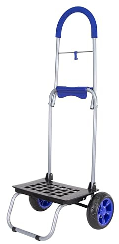 dbest Products Trolley Dolly MM, Blue Handtruck Cart Hardware Garden Utility