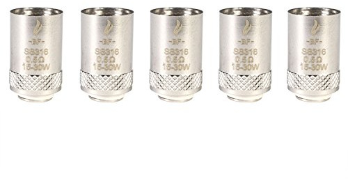 Joyetech BF SS316 Coils (0,5 Ohm), Riccardo Verdampferköpfe für e-Zigarette, 5 Stück