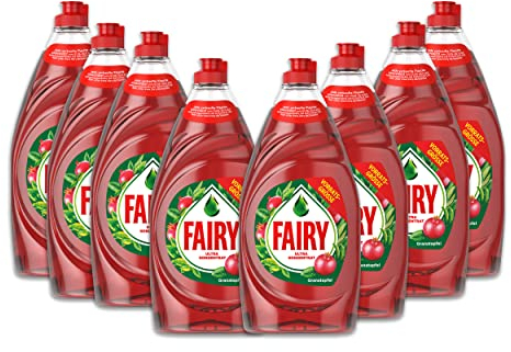 Fairy Ultra concentrado - Lavavajillas, granada, pack de 8 (8 x 800 ml)
