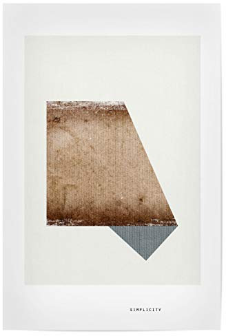 artboxONE Poster 90x60 cm Abstrakt Bauhaus Simplicity hochwertiger Design Kunstdruck - Bild Formen Formen Geometrie