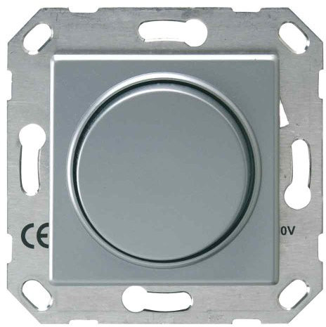 REV Ritter 0500828551 StQuadro Dimmer NV-Elektronisch, Silber