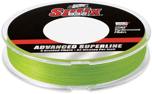 Sufix 832 Braid 10 lb Neon Lime 300 yards