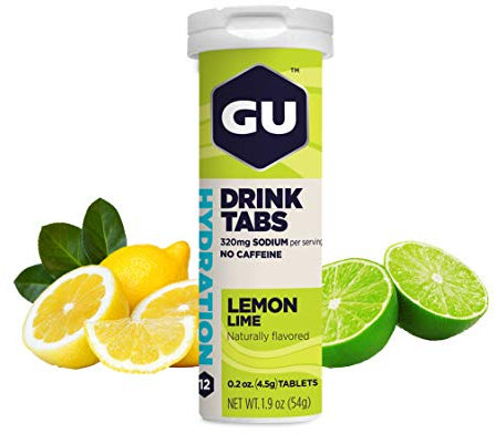GU Energy Hydration Drink Tabs 1 tubo x 12 tabletas - Lima-Limón