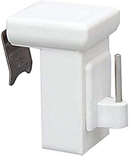dekondo - 2 ganci per finestra, adatti per decorazioni, di colore bianco; spessore della finestra: 10-27 mm; universale