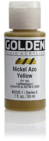 Pro-Art Golden Fluid Acrylic Paint 1 oz.-Nickel AZ Yellow