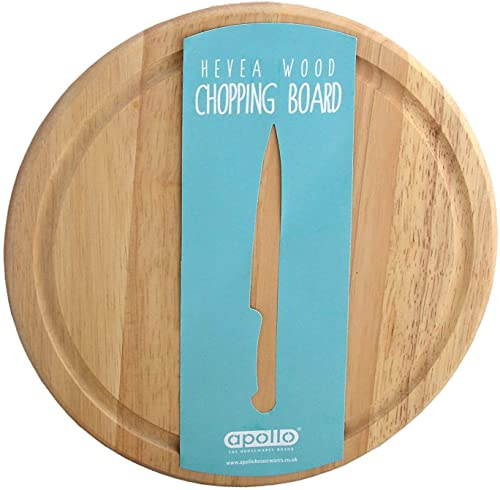 Apollo 25cm Rubberwood Bread Board,Brown