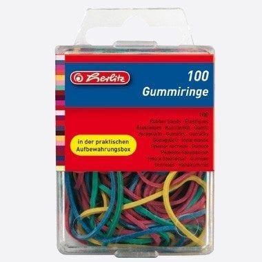 Gummiringe 15g DM 65mm farb.sort.in Box