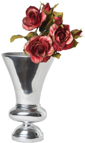 Aluminium Kelchvase L Dekoration Deko Blumenvase Tischvase Artra Silber Dekovase Vase Deko Dekoration