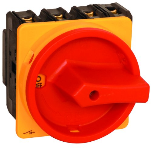 Interruptor principal Interruptor de circuito 100A, IP 65, 3 polos Versión de montaje en panel Montaje frontal, en tamaño compacto