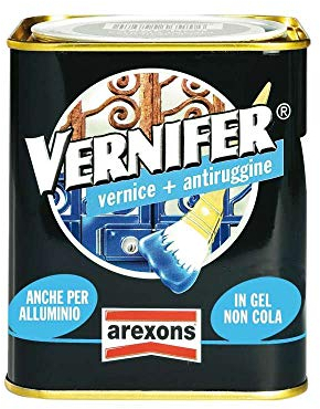 AREXONS 4876 VERNIFER | Grigio Scuro Brillante, 750 ml Prodotto Verniciante, Smalto Antiruggine, Adatto a Protezione e Finitura di Interni ed Esterni, Gel Verniciante
