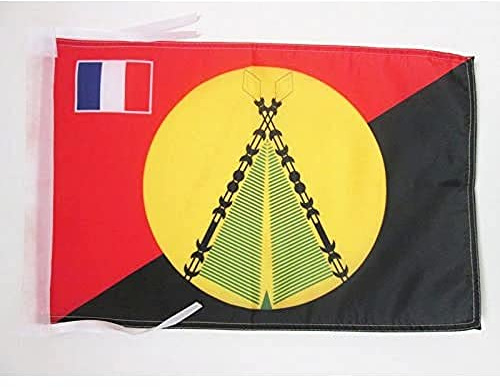 AZ FLAG - Chiefdom of Sigave Flag - 18'' x 12'' - 100% Polyester Sigavé Small Banner with Two Cords - Fade Resistant - Vivid Colors - 18x12 in - 45x30 Cm