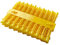 Merriway BH03945 Tassello Standard Rinforzato Anti-Rotazione per Pareti in Muratura, Idoneo per Viti N. 4-6, Giallo, 5 mm, Set di 100 Pezzi