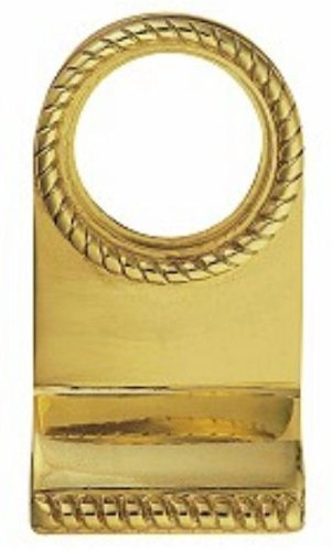 Georgian Cylinder Latch Pull - Polished Brass