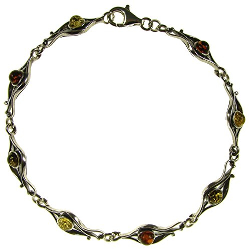 925er Sterling Silber - Bernstein Armband/Schmuck/Armschmuck/Charms