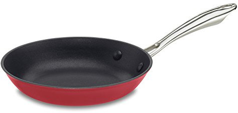 Cuisinart CIL22-26R CastLite Non-Stick Cast Iron Fry Pan, 10-Inch, Red