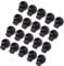 Gleader 20 Pcs 9.4mm Dia Spring Loaded Rope Cord Locks Ends Toggles Black